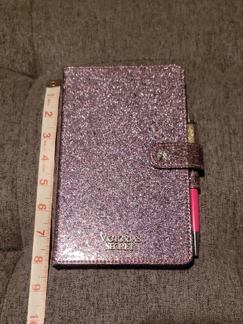 Victoria's Secret Limited Edition Sparkly Pink Angel Wing Notebook with Pen Y2K